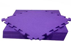 М`яка підлога пазл 48х48х1 см Фіолетова